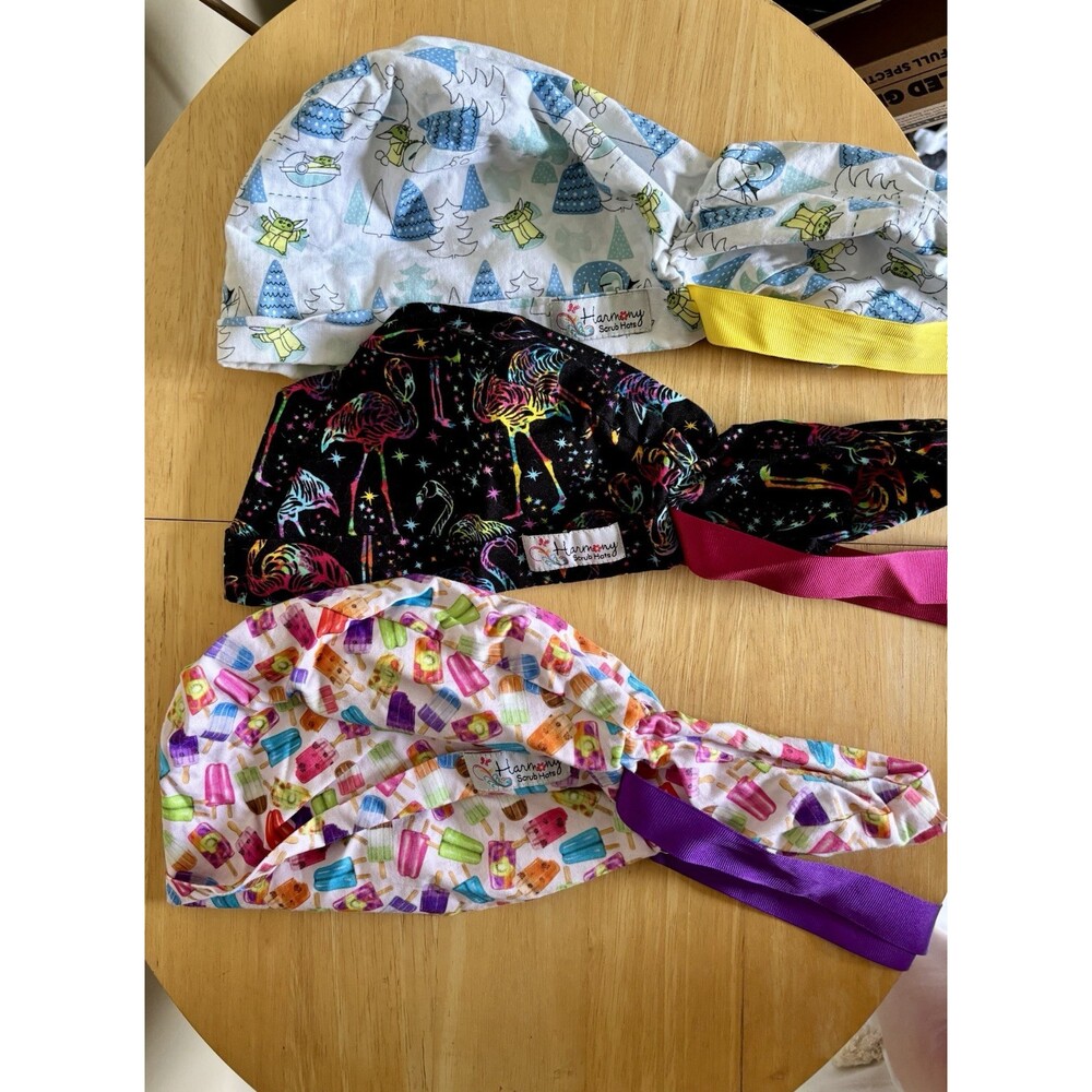 Seasonal Harmony Women's Ponytail Surgical Scrub Hat/Cap Handmade